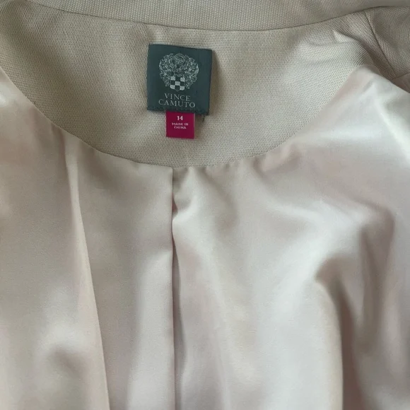 Vince Camuto Women’s One Button Blazer Women’s Jacket Light Pink Size 14 - Picture 6 of 9